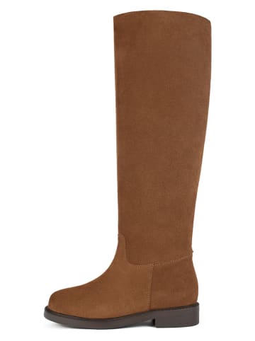 loft37 Leder-Stiefel in Hellbraun