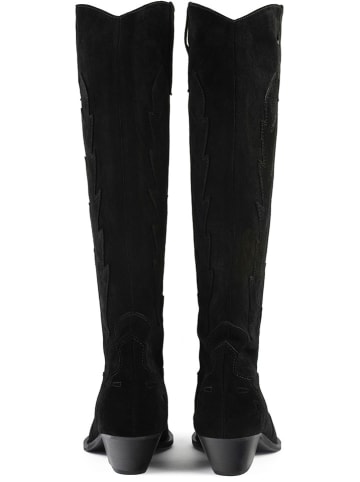 loft37 Leder-Stiefel "Route 66" in Schwarz