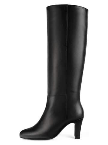 loft37 Leder-Stiefel in Schwarz