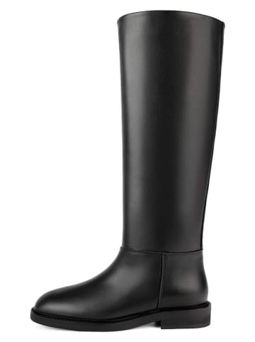 loft37 Leder-Stiefel in Schwarz