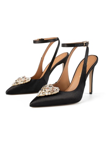 loft37 Czółenka w kolorze czarnym