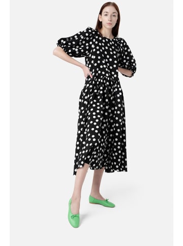 loft37 Skórzane baleriny w kolorze zielonym