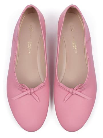 loft37 Leder-Ballerinas "Find The Way" in Rosa