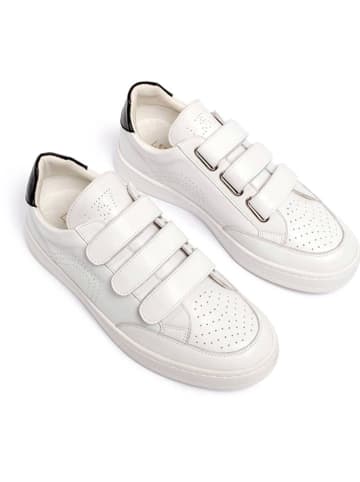 loft37 Leder-Sneakers "Hold On" in Weiß