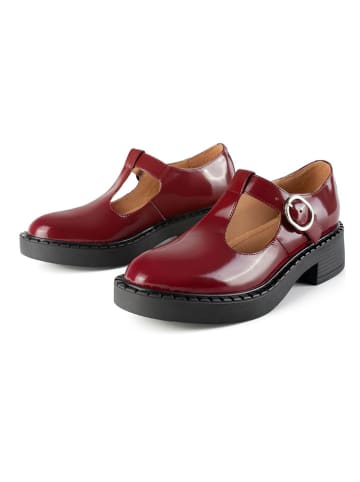loft37 Leder-Ballerinas in Rot