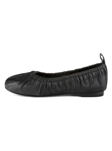 loft37 Leder-Ballerinas in Schwarz