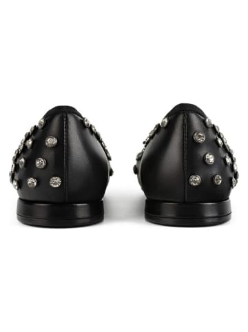 loft37 Leder-Ballerinas in Schwarz