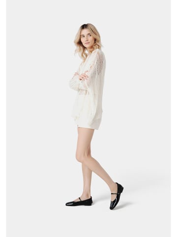 loft37 Skórzane baleriny w kolorze czarnym z paskiem