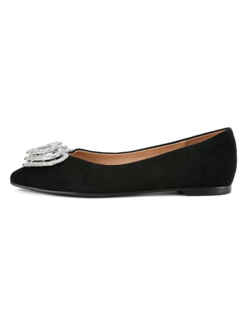 loft37 Leder-Ballerinas in Schwarz