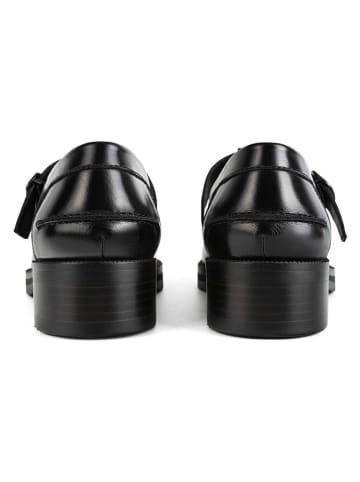 loft37 Leder-Halbschuhe in Schwarz