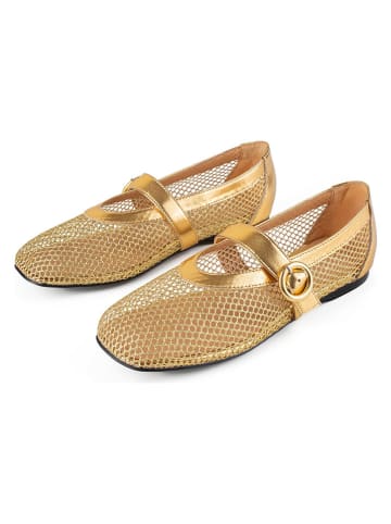 loft37 Spangenballerinas in Gold