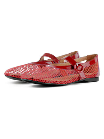 loft37 Leder-Ballerinas "Spend My Day" in Rot