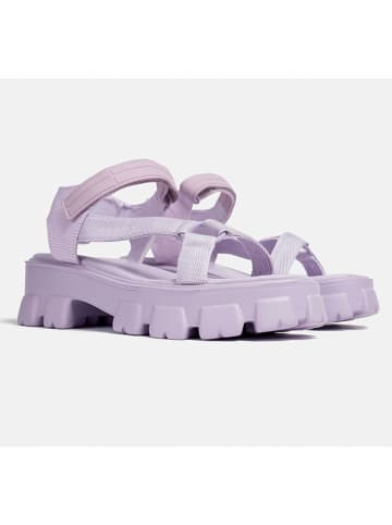 loft37 Sandały w kolorze fioletowym