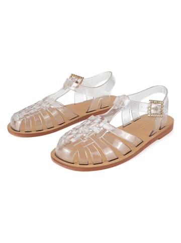 loft37 Halbsandalen in Ohne Farbe/ Beige