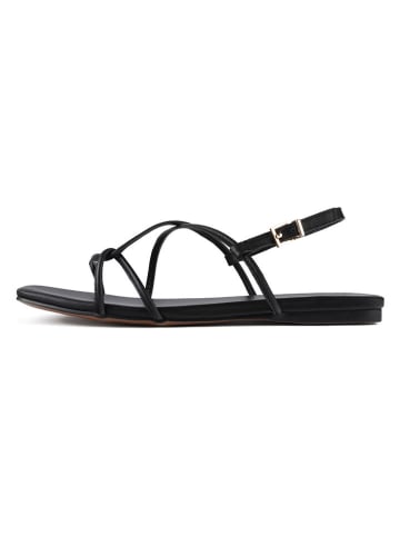 loft37 Leder-Sandalen in Schwarz
