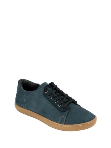 Comfortfusse Leder-Sneakers in Dunkelblau