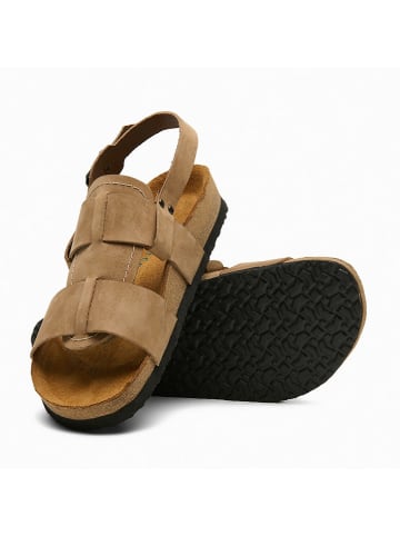 Comfortfusse Leren sandalen "Likya" beige