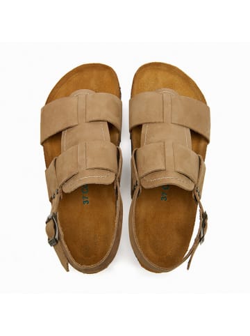 Comfortfusse Skórzane sandały "Likya" w kolorze beżowym