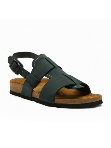 Comfortfusse Leder-Sandalen "Likya" in Dunkelblau