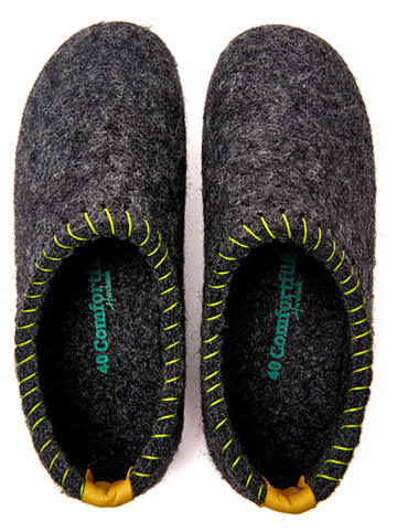 Comfortfusse Pantoffels donkergrijs