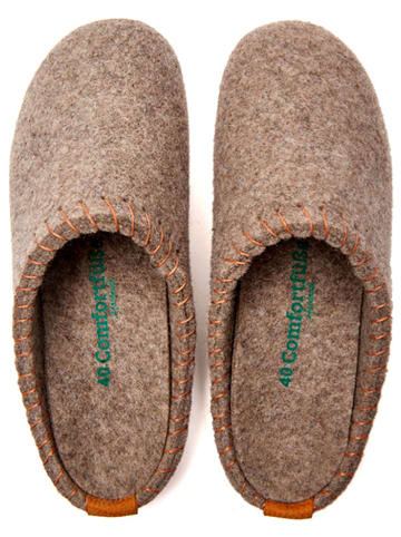 Comfortfusse Kapcie w kolorze brązowym