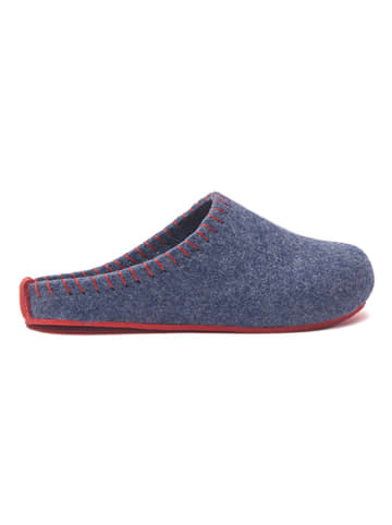 Comfortfusse Wollen pantoffels donkerblauw