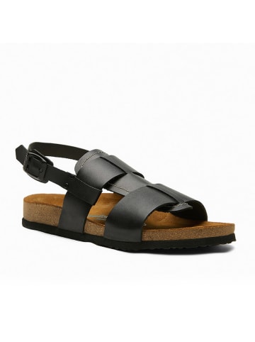 Comfortfusse Leder-Sandalen "Likya" in Schwarz
