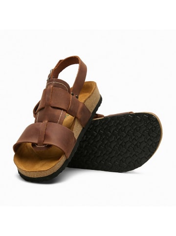 Comfortfusse Leder-Sandalen "Likya" in Braun