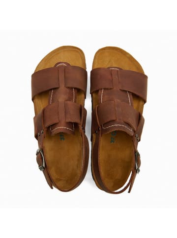 Comfortfusse Skórzane sandały "Likya" w kolorze brązowym