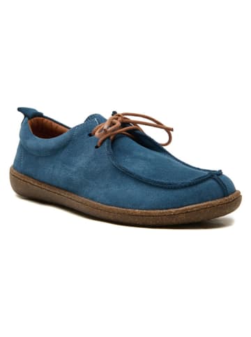 Comfortfusse Leren veterschoenen "Harmony" blauw