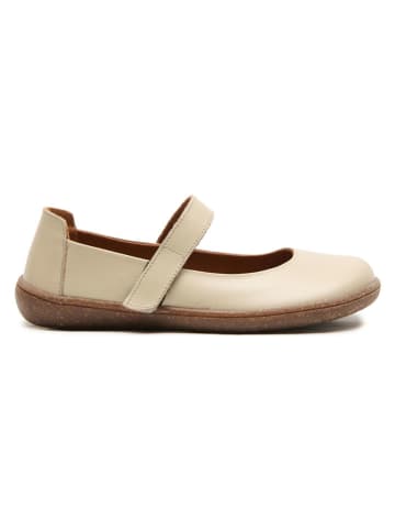 Comfortfusse Leder-Ballerinas "Jeylo" in Beige