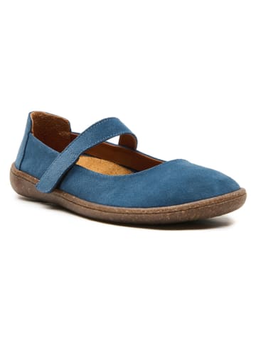 Comfortfusse Leren ballerina's "Jeylo" blauw