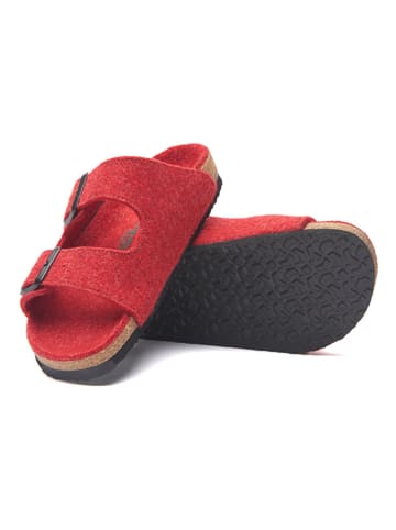 Comfortfusse Klapki w kolorze czerwonym