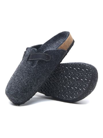 Comfortfusse Wełniane kapcie w kolorze ciemnoszarym