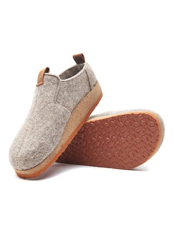 Comfortfusse Wollen clogs lichtbruin