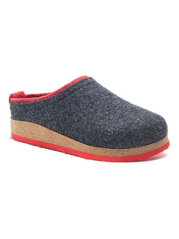 Comfortfusse Wollen pantoffels antraciet