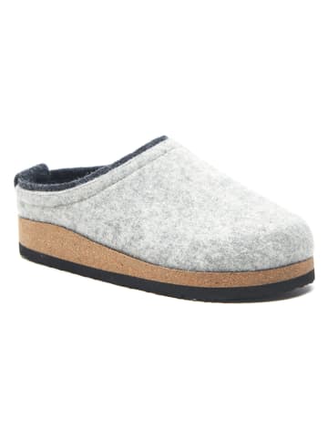 Comfortfusse Wollen pantoffels grijs