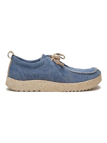 Comfortfusse Veterschoenen blauw