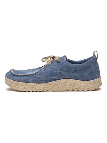 Comfortfusse Schnürschuhe in Blau