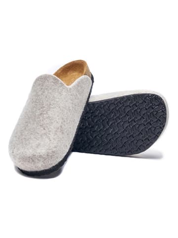 Comfortfusse Woll-Hausschuhe in Beige