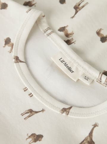 Lil Atelier Koszulka "Layo" w kolorze kremowym