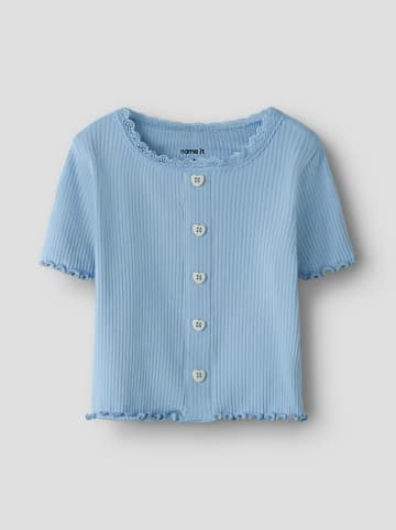 name it Shirt "Rakki" blauw