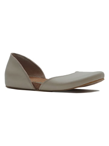 Comfortfusse Leren ballerina's grijs