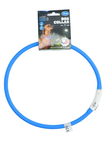 Edco 2-delige set: ledhondenhalsbanden rood/blauw - (verrassingsproduct)