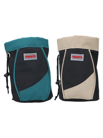 Edco 2-delige set: snoepzakken groen/beige - (verrassingsproduct)