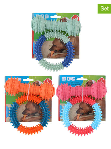 Edco 2-delige set: hondenspeelgoed meerkleurig - (B)14 cm (verrassingsproduct)