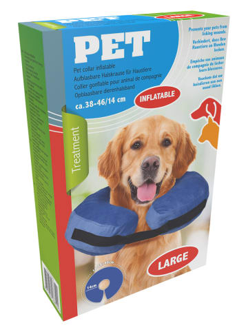 Edco Poduszka w kolorze niebieskim na kark dla psa - rozmiar L