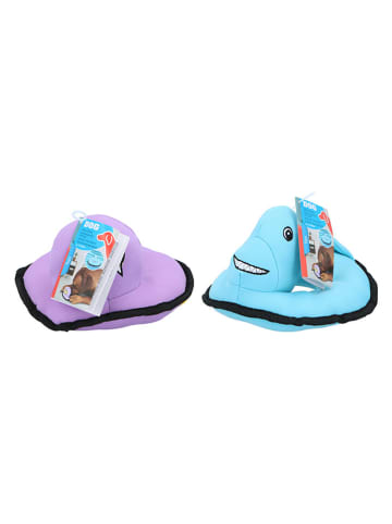 Edco 2-delige set: hondenspeelgoed blauw/paars - Ø 17,5 cm (verrassingsproduct)