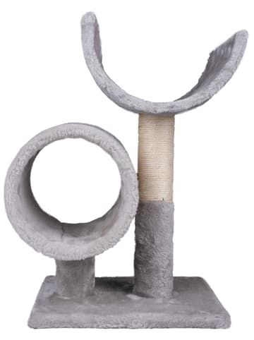 Edco Kratzbaum in Hellgrau/ Creme - (B)33 x (H)50 x (T)29 cm