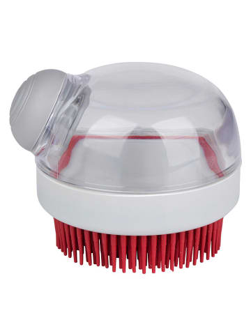 Edco Huisdiermassageborstel wit/rood